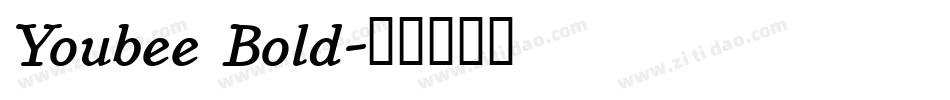 Youbee Bold字体转换